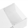 NicBex 41.3" LED Glass Coffee Table with Storage,End Table with High-Gloss Finish,Side Table with 2 Hidden Drawers,Center Table for Living Room - 4 of 4