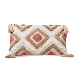 Sol Living Cotton Macrame Decorative Throw Pillows - 1 of 4