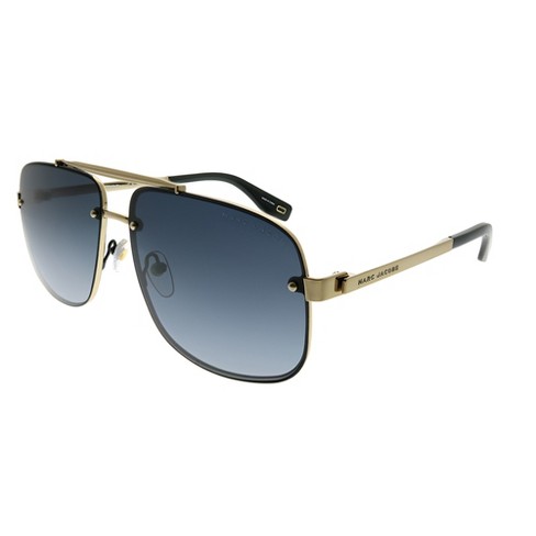 Marc Jacobs 2m2 9o Unisex Aviator Sunglasses Black Gold 61mm : Target