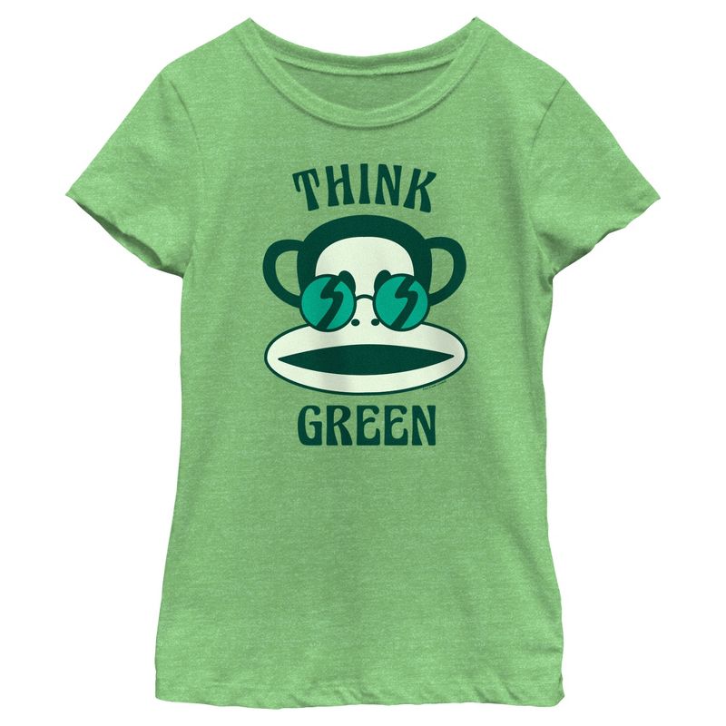 Girl's Paul Frank Think Green Julius the Monkey T-Shirt, 1 of 5