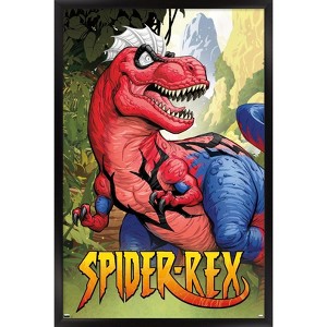 Trends International Marvel Spider-Rex - Portrait Framed Wall Poster Prints - 1 of 4