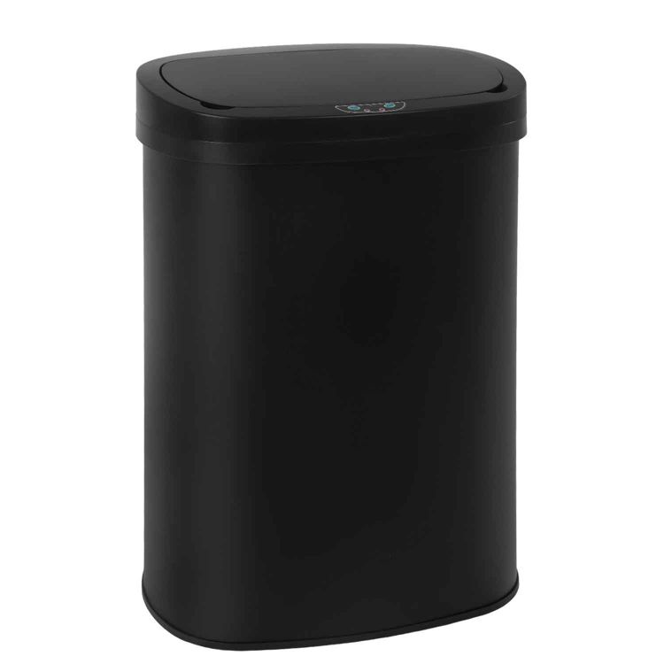 FDW Kitchen Trash Can with Lid, 13 Gallon Automatic Garbage Can for Bathroom Bedroom Home Office 50 Liter Touch Free Stainless Steel Waste Bin, 1 of 7