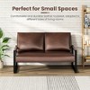 Hooseng 48.4" Loveseat Sofa, 2-Seater Living Room Couch with Premium Upholstery and Robust Metal Frame, Small Love Seat with Armrest for Home Office - 2 of 4