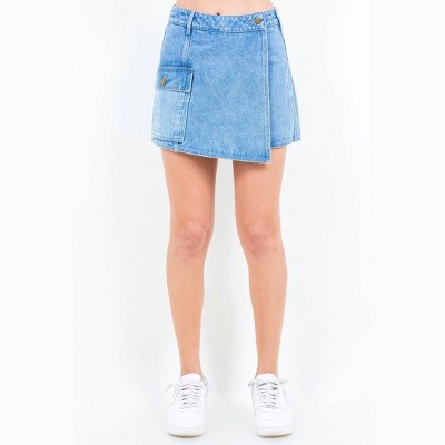 Women's Cargo Pocket Mini Length Skort - American Bazi