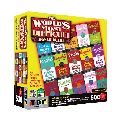 TDC Games Campbell's Souper Hard Jigsaw Puzzle - 500 pieces - Double Sided