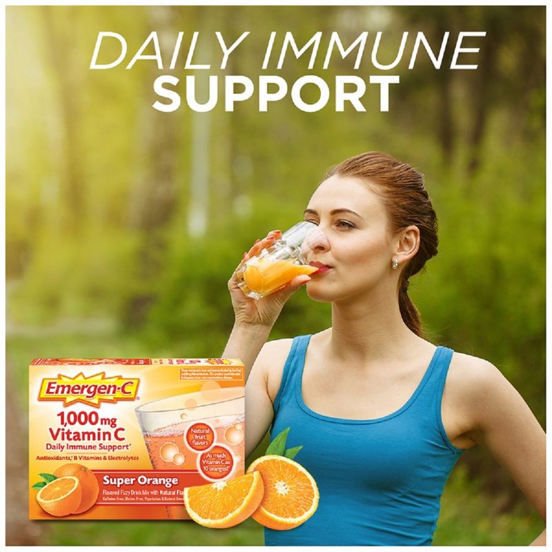 Emergen-C Vitamin C Drink Mix Packets - Super Orange, 4 of 12