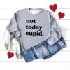 Simply Sage Market Women's Graphic Sweatshirt Not Today Cupid - 2 of 4