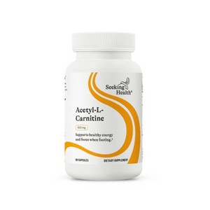 Seeking Health Acetyl-L-Carnitine - Acetyl-L-Carnitine Supplement - Supports Energy, Healthy Fat Metabolism, & Memory Health - 500 mg,90 Capsules - 1 of 4