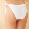 Women's Studded Low-Rise Extra High Leg Extra Cheeky Side-Tie Bikini Bottom - Wild Fable™ White - 2 of 4