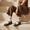 CUSHIONAIRE Weston Women’s Hand Woven Dressy Ballet Flats – Faux Leather Mary Jane with Adjustable Strap & Memory Foam - 4 of 4