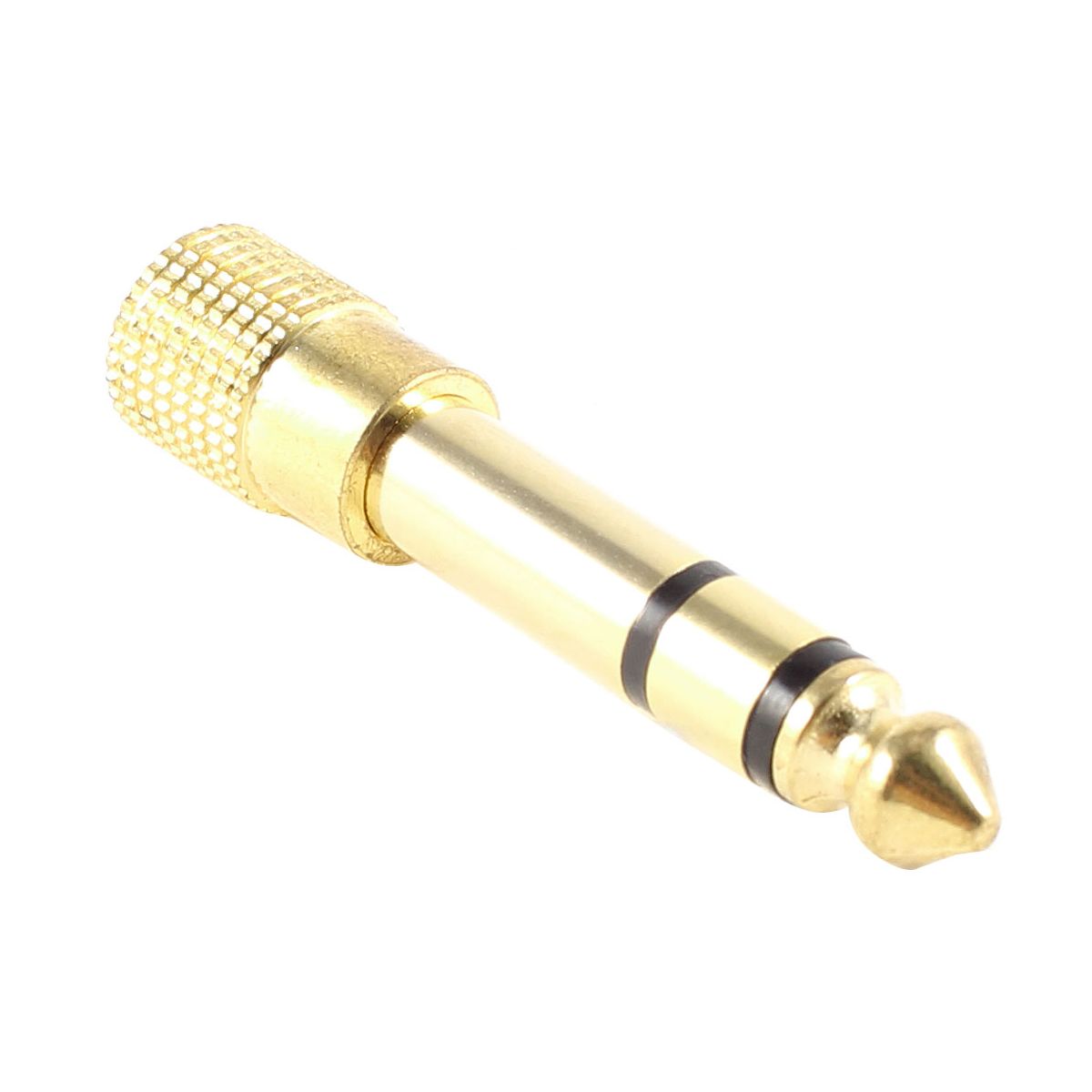 Unique Bargains Metal Gold Tone Microphone Connector 1 Pc - thumbnail 3