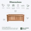 All Things Cedar 4 Foot Wide Cedar Box Planter, Outdoor Patio, Deck & Porch Raised Garden Bed for Flowers, Herbs & Vegetables, Natural - 3 of 4