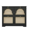 Okak Shoe Cabinet, Freestanding Shoe Organizer with 4 Flip Drawers, Shoe Storage Cabinet for Entryway, Living Room, Hallway, Black - 4 of 4