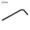 Unique Bargains Chrome Vanadium Steel Rust-Proof L-Shape Hex Key Wrenches Black 20 Pcs - 3 of 4