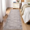 Vintage Washable Large Area Rug for Bedroom Living Room, Bordered Non Slip Floor Carpet for Dining Room, Retro Accent Throw Mat - 3 of 4