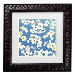 Trademark Fine Art - Jenny Frean Inky Blossom Matted Framed Art - 1 of 4