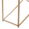 Contemporary Metal X Console Table Small Gold - Olivia & May: Chic Marble Top, No Assembly Required - 4 of 4