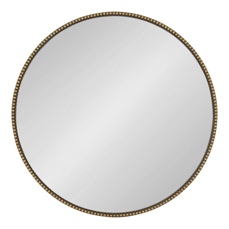 24&#34; x 24&#34; Gwendolyn Round Beaded Accent Wall Mirror Gold - Kate and Laurel, 1 of 10