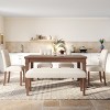 6-Piece Modern Dining Table Set with Rectangular Table, 4 Upholstered Chairs and Bench, Wood Frame for Kitchen or Dining Room-Tanpinhause - 3 of 4