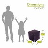 Majestic Home Goods,Cube Pouf Villa - 2 of 4