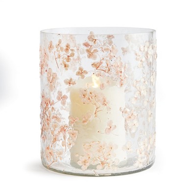 Plum & Post Petite Blossoms Hurricane Candle Holder Large