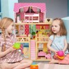 Costzon Dollhouse, Toy Family House with 15 Furniture Pieces & Accessories, Cottage Playhouse Set for Toddlers, Nursery, Gift for Girls & Boys 3+ - 2 of 4