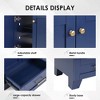 ORRD 30" Blue Bathroom Vanity with Ceramic Sink, Soft-Close Drawers & Solid Wood Frame, Multi-Organizer Storage Cabinet - 4 of 4