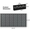 Aghana Digitals Foldable Reversible Outdoor Rug, Polypropylene Waterproof 9'x18' Black & Gray - 2 of 4