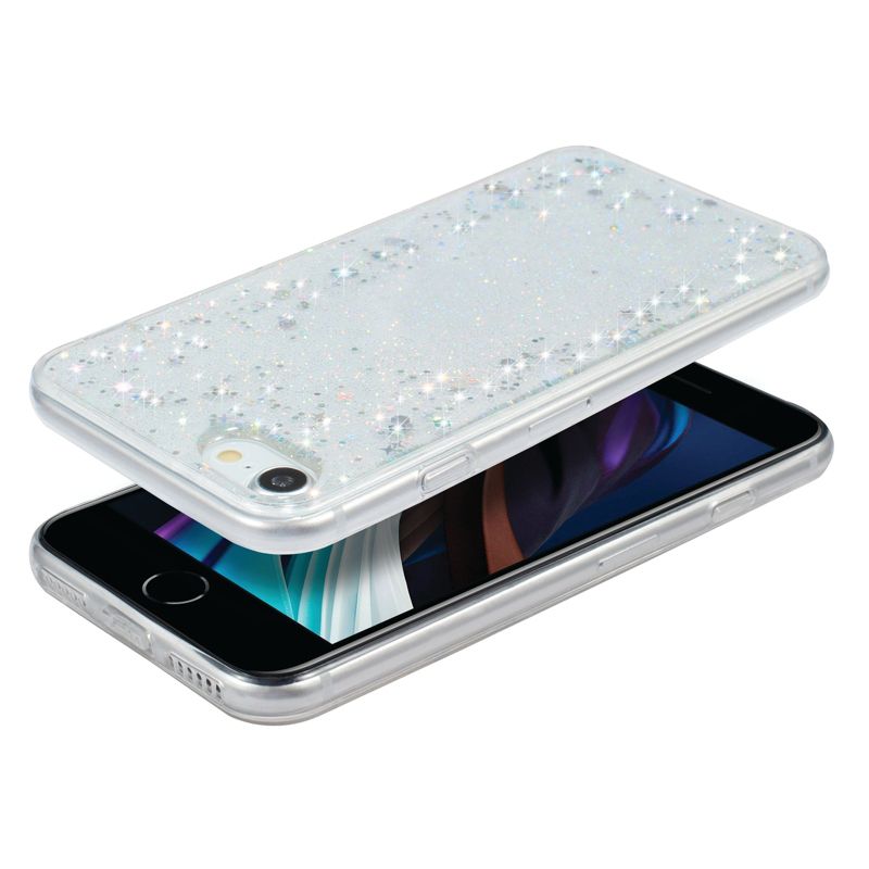 Insten Glitter Case For iPhone, Iridescent Holographic Stars Style Bling Sparkle Crystal Soft TPU Cover, 5 of 8