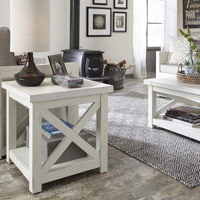 Seaside Lodge End Table - White - Home Styles