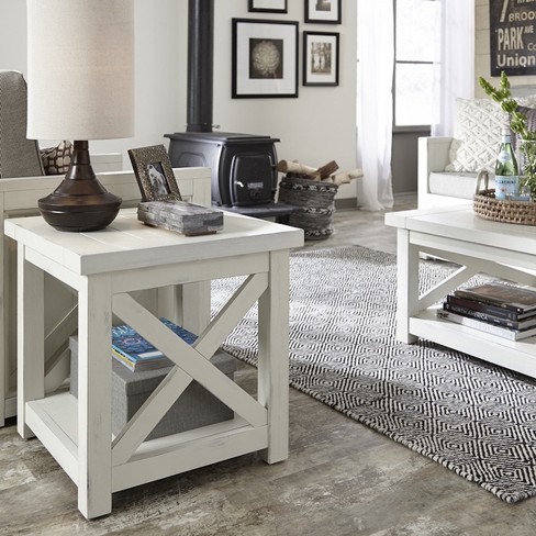 Living Room End Tables Seaside Lodge End Table - White - Home Styles : Target