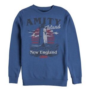 Men's Jaws Amity Island Tourist Lighthouse Sweatshirt - 1 of 3