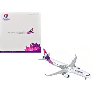 Airbus A321neo Commercial Aircraft "Hawaiian Airlines" White with Tail Graphics "Gemini 200" 1/200 Diecast Model by GeminiJets - 1 of 3