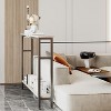 Coucheta 34 inch Slim Sofa Table, 2 Tier Narrow Console Table with Adjustable Shelf, Space Saving Behind Couch Table for Living Room Entryway - 4 of 4