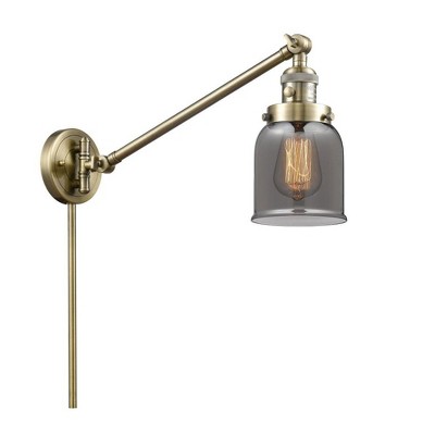 Bell - 1 Light Swing Arm Wall Sconce In Industrial Style-25 Inches Tall and 8 Inches Wide