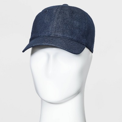 Men's Denim Baseball Hat - Goodfellow & Co™ Dark Blue