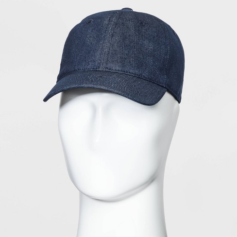 Denim Baseball Hat - Dark Blue :