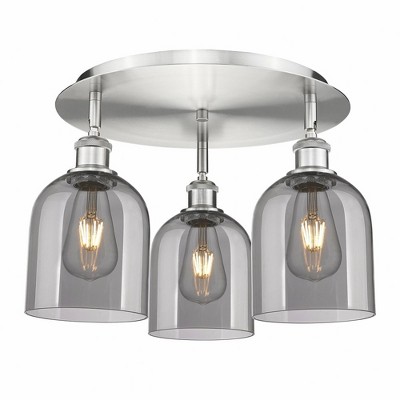 Bella - 3 Light Flush Mount In Industrial Style-10.5 Inches Tall and 17.25 Inches Wide