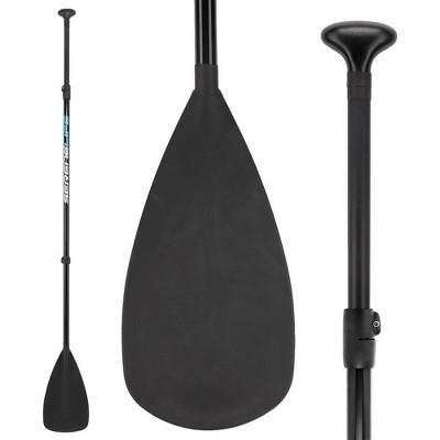 SereneLife Adjustable SUP Stand Up Paddle - Ergonomic T-Grip, Fiberglass Shaft, 67.3"-86.1" Adjustable, Blade
