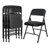 Set of 4 Deluxe Fabric Padded Folding Chairs with Frame - Hampden Furnishings - 2 of 4