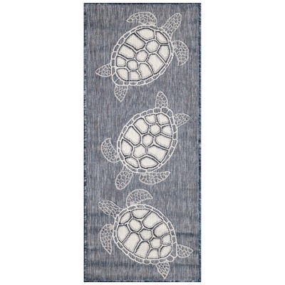 Liora Manne Carmel  Indoor/Outdoor Rug  Navy..