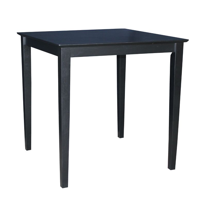 36" Square Solid Wood Top Counter Height Table with Shaker Legs - International Concepts, 1 of 6