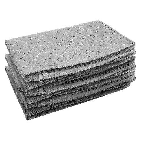 Silvon Large Set Of Clothes Storage Bags - 4 Pack - Gray : Target