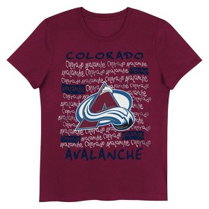 NHL Colorado Avalanche Girls' Crew Neck T-Shirt - 1 of 1