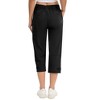 Capris for Women with Pockets Elastic Waist Dressy Casual Hiking Golf Capri Pants - 4 of 4
