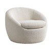 Homy Casa Modern Swivel Accent Chair with Boucle Upholstery for Living Room or Bedroom - 2 of 4