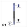 uniball AIR Porous Roller Ball Pen, Stick, Medium 0.7 mm, Blue Ink, Black/Blue Barrel, Dozen - image 4 of 4