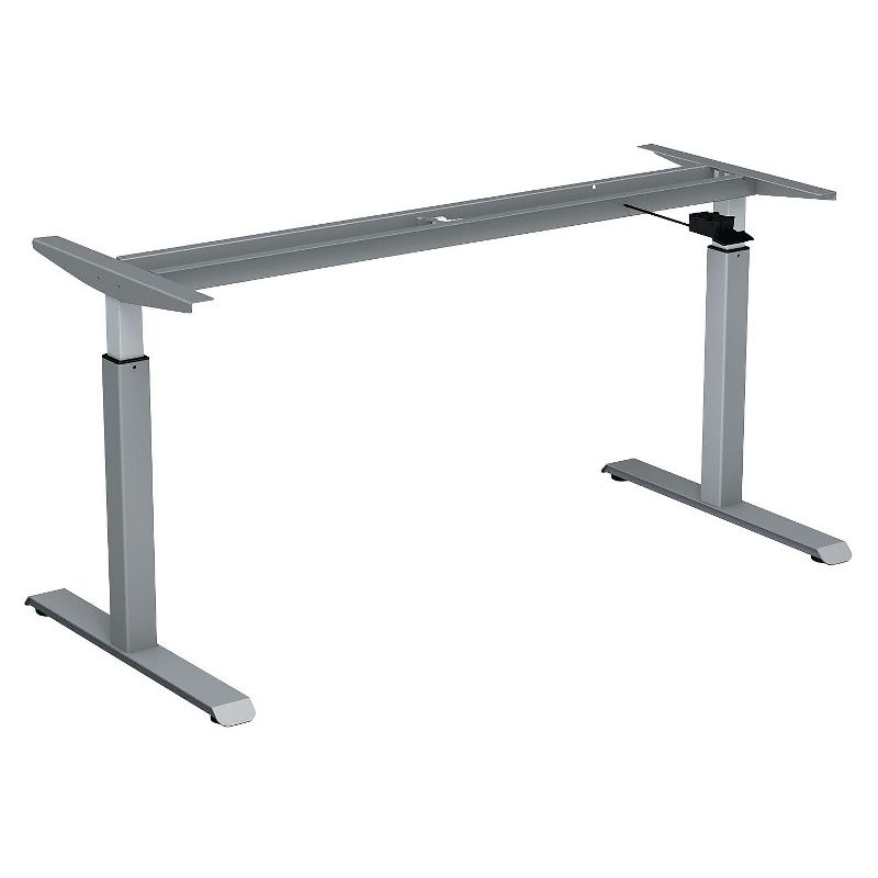 Alera Pneumatic Height-Adjustable Table Base 26 1/4" to 39 3/8" High Gray HTPN1G, 2 of 3