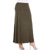 24seven Comfort Apparel Women's Plus Women's Maxi Skirt - 2 of 4