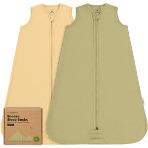 2-Pack Snooze Baby Sleep Sacks, Organic Cotton Wearable Blanket, Soft  Toddler Sleeping Bag, Smooth Zipper - 1 of 4